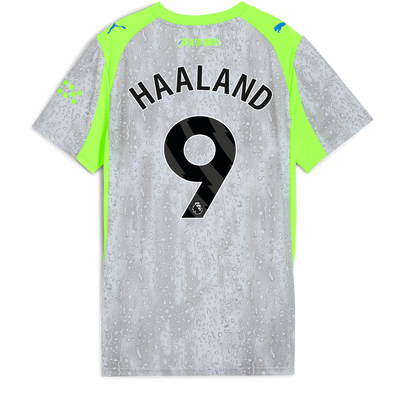 Maglia Third Manchester City per donne 2025/26 a con stampa di HAALAND 9 Printing