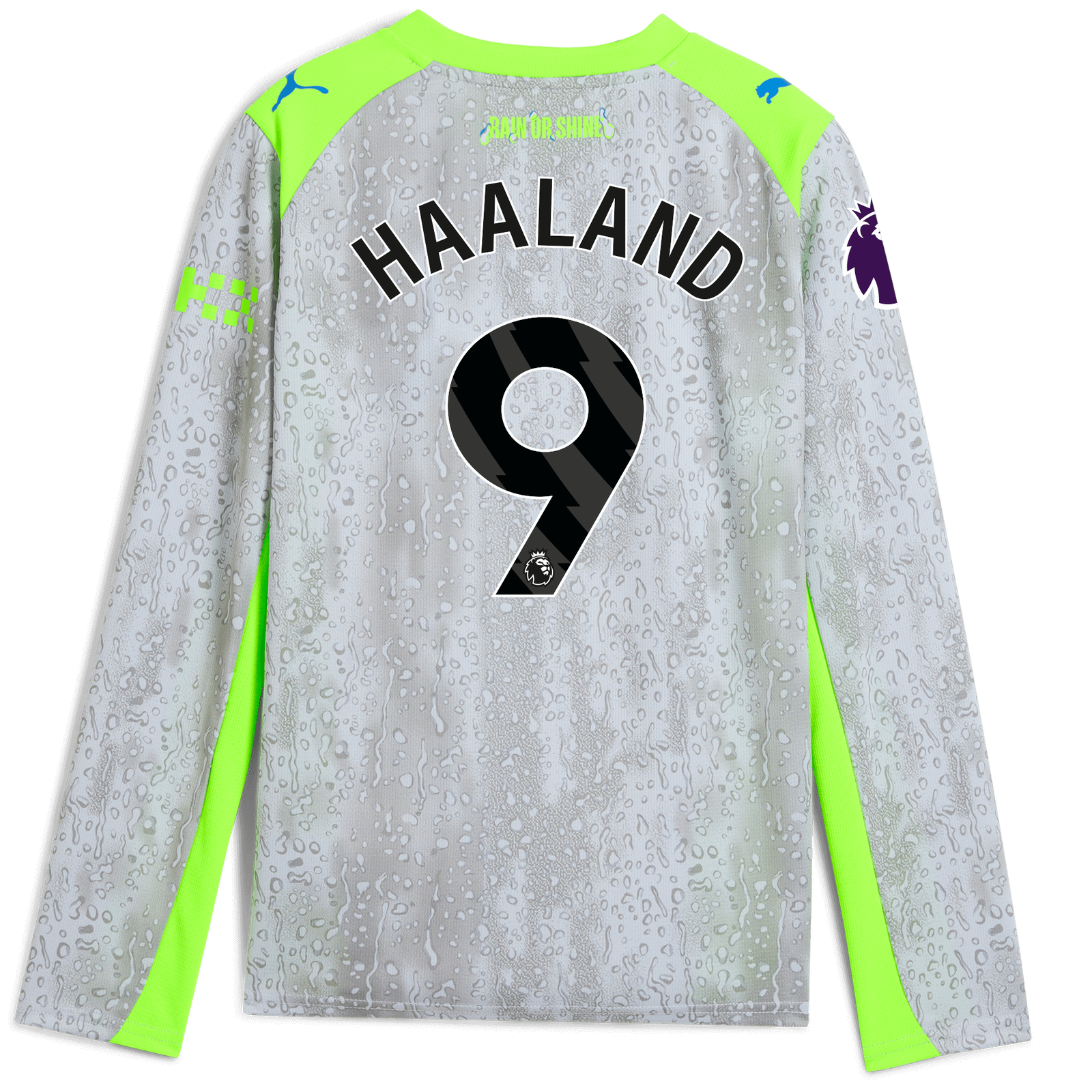2025 マンチェスター・シティ　ホーム No.9 HAARAND Kids' Manchester City Third Jersey 2025/26 With HAALAND 9