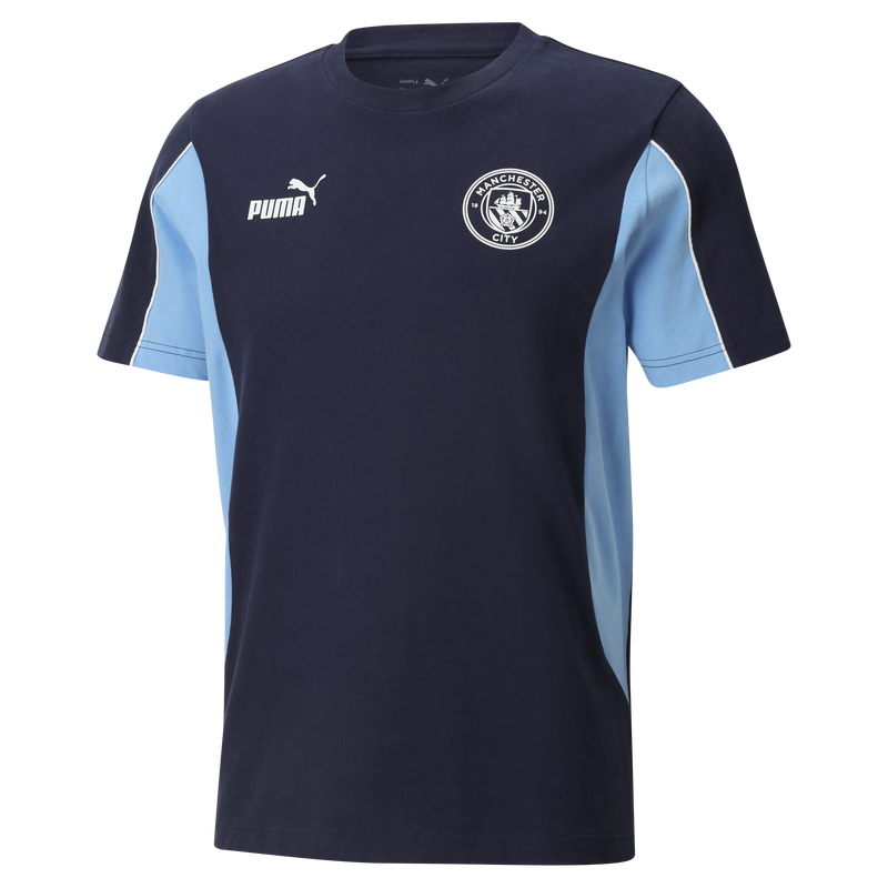Man City FtblArchive Tee navy - Check out all Manchester City t-shirts online - Official Manchester City FC store