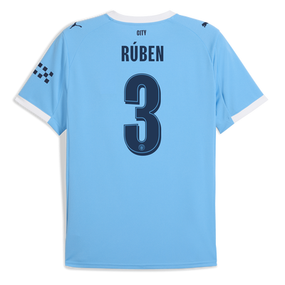 Maillot domicile Manchester City 2025/26 avec impression  RÚBEN 3