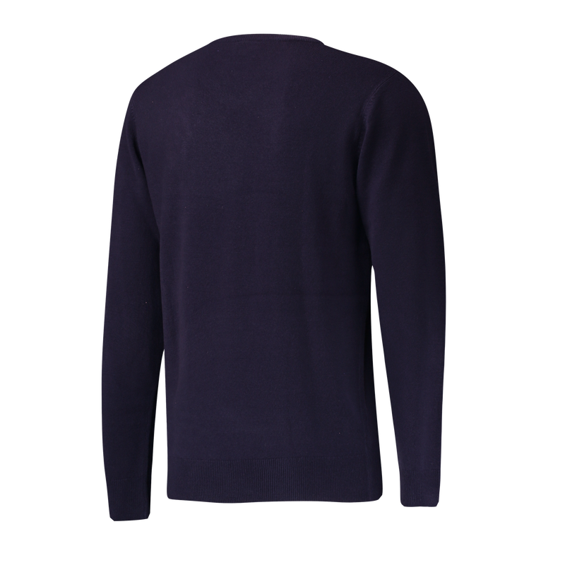 MCFC FW MENS KNIT V NECK JUMPER - navy