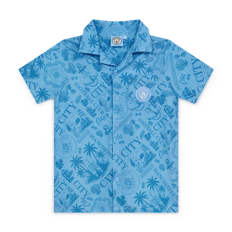 Kids' Man City Hawaiian Shirt blue - Size 6/7 from shirt for child.s  - Official Manchester City FC store