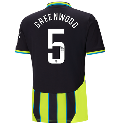 Manchester City Away Jersey 2024/25 With GREENWOOD 5 Printing