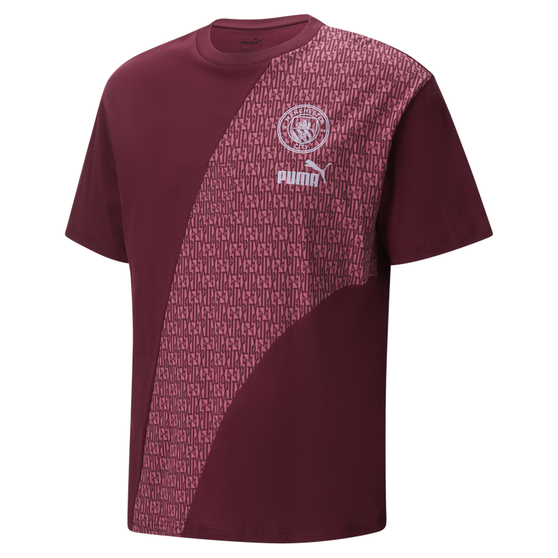 MCFC LW FTBLCULTURE+ TEE - burgundy