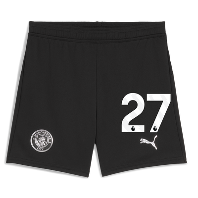Manchester City Kinder-Fußballshorts 2025/26 mit Nummer #27