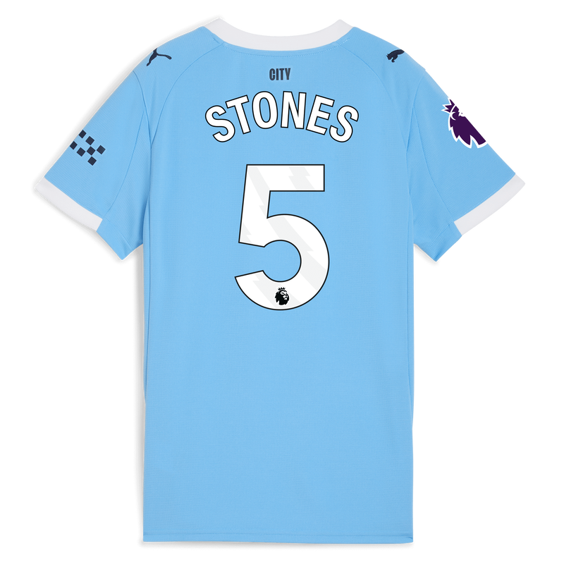 Women's Man City Home Jersey 2025/26 With STONES 5 Printing  blue - Check out all Manchester City t-shirts online - Official Manchester City FC store
