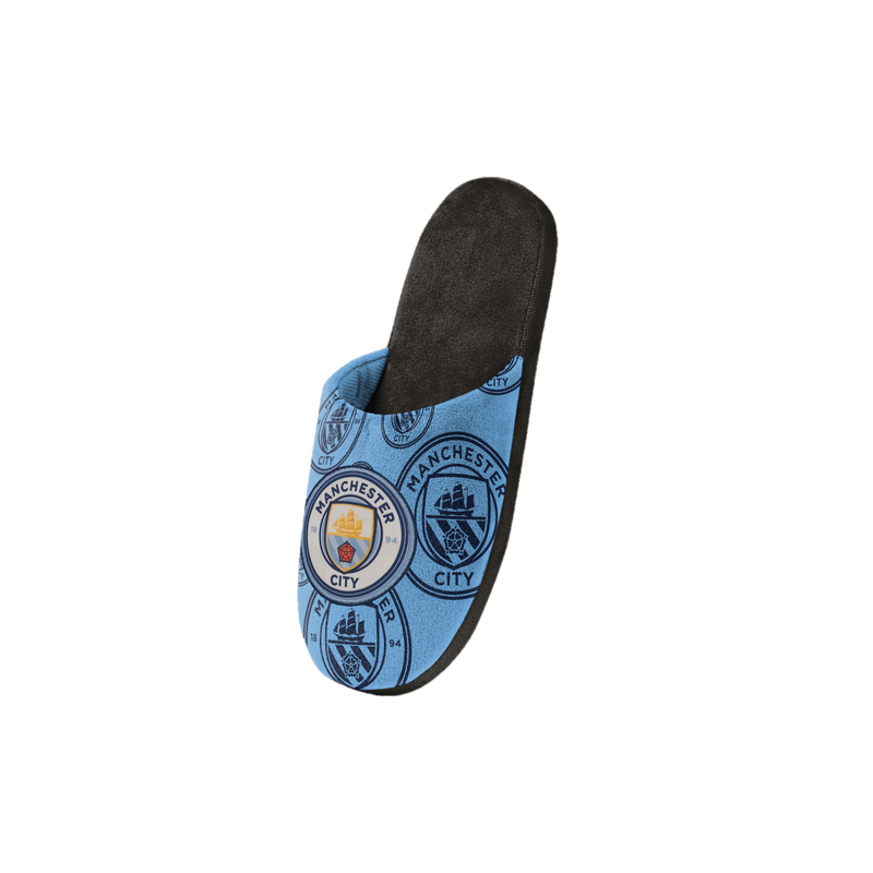 MCFC ALL OVER PRINT SLIPPER - blue