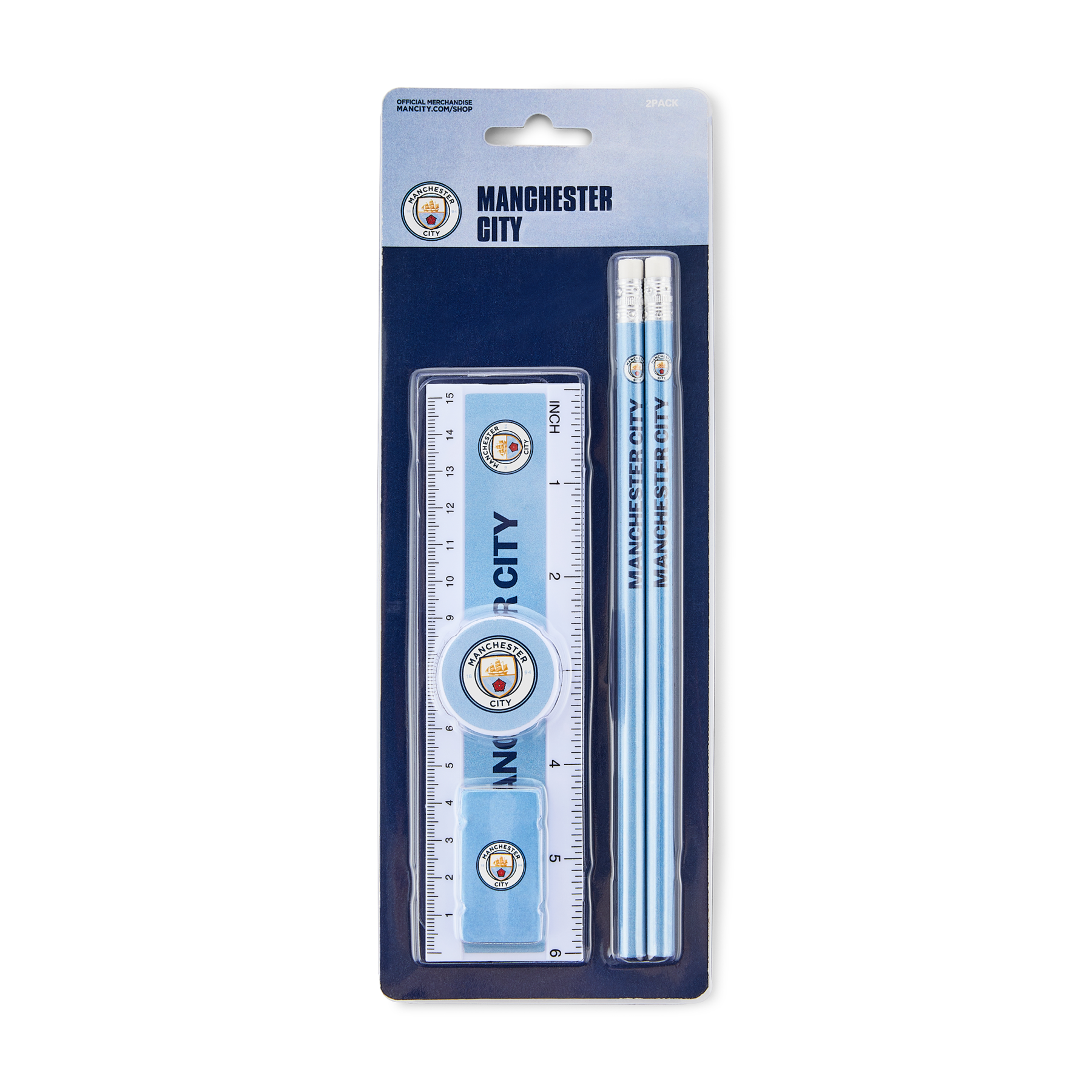 Official Manchester City FC Swoop School Pencil Case – Brand New Football Club Merchandise