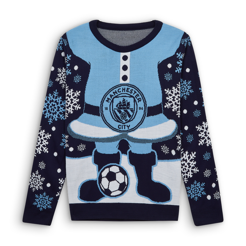 MCFC FW MENS ELF XMAS JUMPER - NAVY