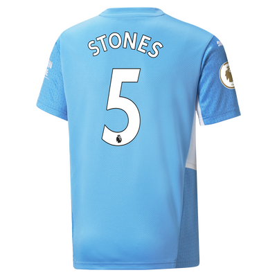 Kids Manchester City Home Shirt 21/22 with John Stones printing