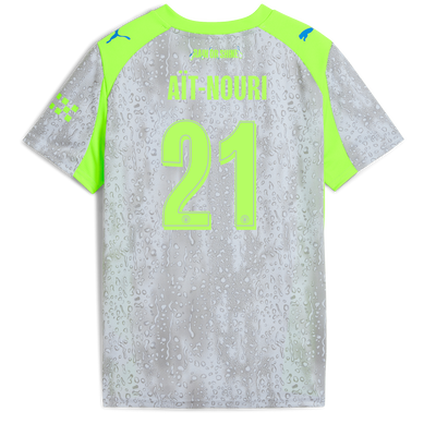 Kids' Manchester City Third Jersey 2025/26 With AÏT-NOURI 21 Printing