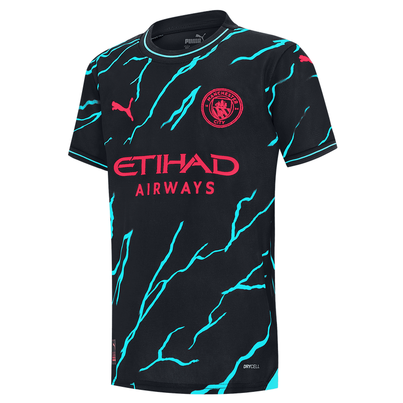 Camiseta Niño 3ª Equipación Manchester City 2023/24 con estampado  personalizada