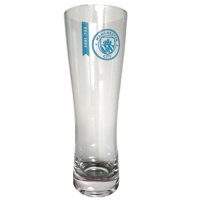 Manchester City Tall Crest Pint Glass