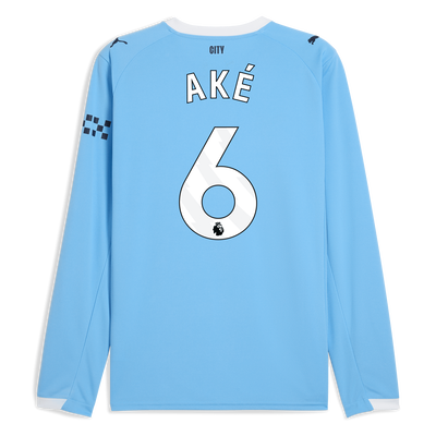 Manchester City Thuisshirt 2025/26 met lange mouwen  en AKÉ 6 bedrukking