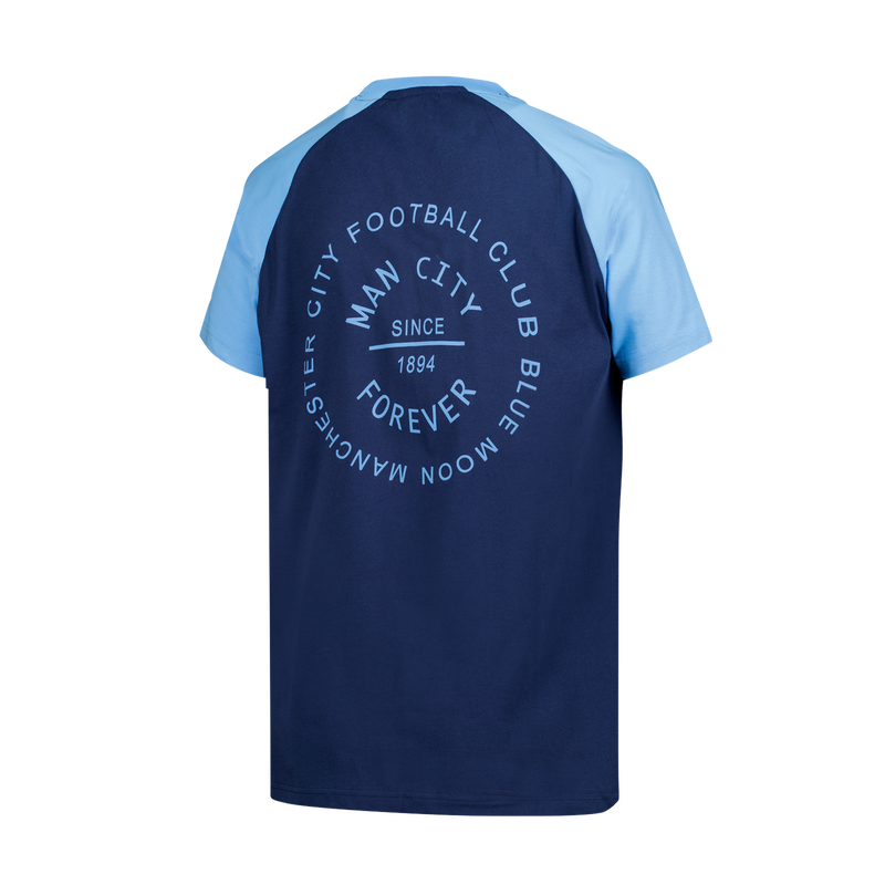MCFC FW MENS BACK GRAPHIC RAGLAN TSHIRT - navy