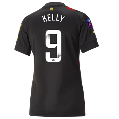Women's Manchester City Away Jersey 2022/23 with KELLY 9 printing