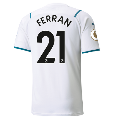 Manchester City Away Shirt 21/22 with Ferran Torres printing