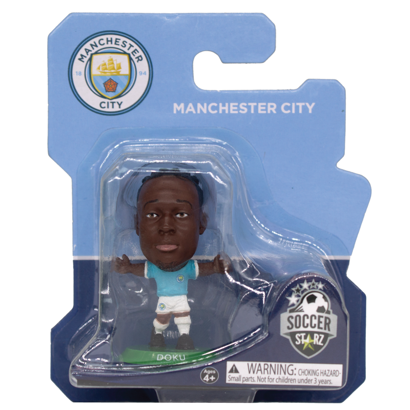 MCFC SOCCERSTARZ DOKU FIGURE - light blue