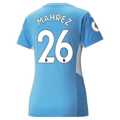 Womens Manchester City Home Shirt 21/22 with Riyad Mahrez printing
