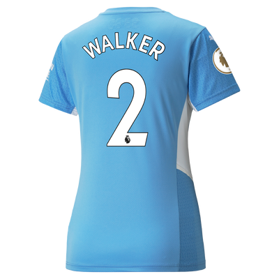 Womens Manchester City Home Shirt 21/22 with Kyle Walker printing