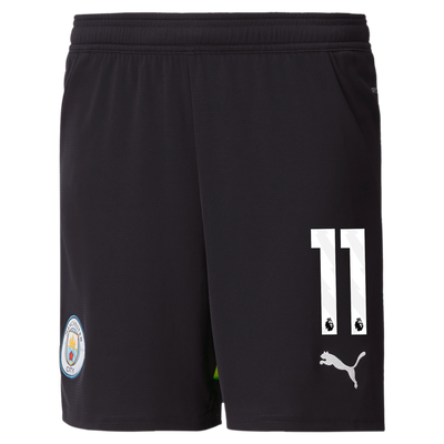 Kids' Manchester City Football Shorts 2024/25 with #11