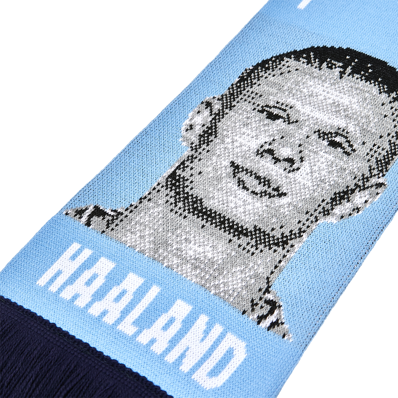 MCFC FW HAALAND FACE SCARF - light blue