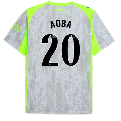 Manchester City Third Jersey 2025/26 With AOBA 20 Printing