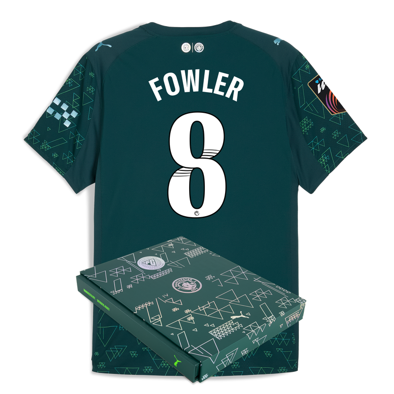 Man City EA SPORTS FC Authentic Jersey 2025/26 With FOWLER 8 Printing in Gift Box green - Check out all Manchester City t-shirts online