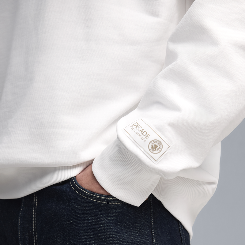 MCFC LW MENS DECADE CREWNECK - PUMA White-PUMA Black