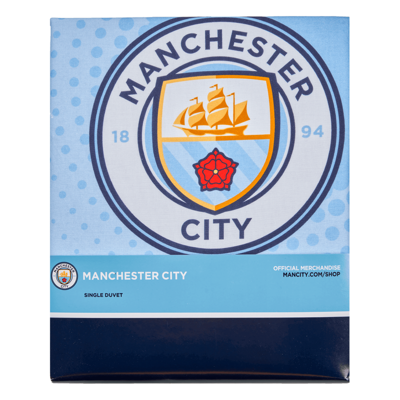 MCFC FW STRIKER SINGLE DUVET - blue