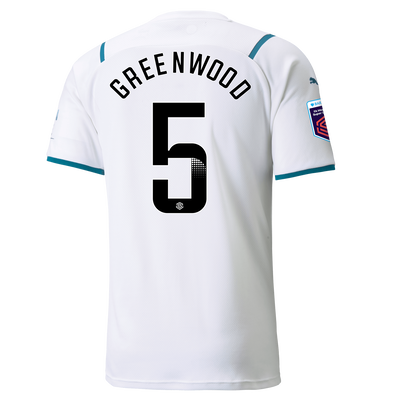 Manchester City Away Shirt 21/22 with Alex Greenwood printing