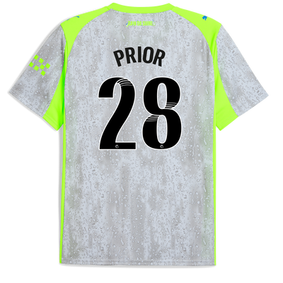 Manchester City Third Jersey 2025/26 With PRIOR 28 Printing