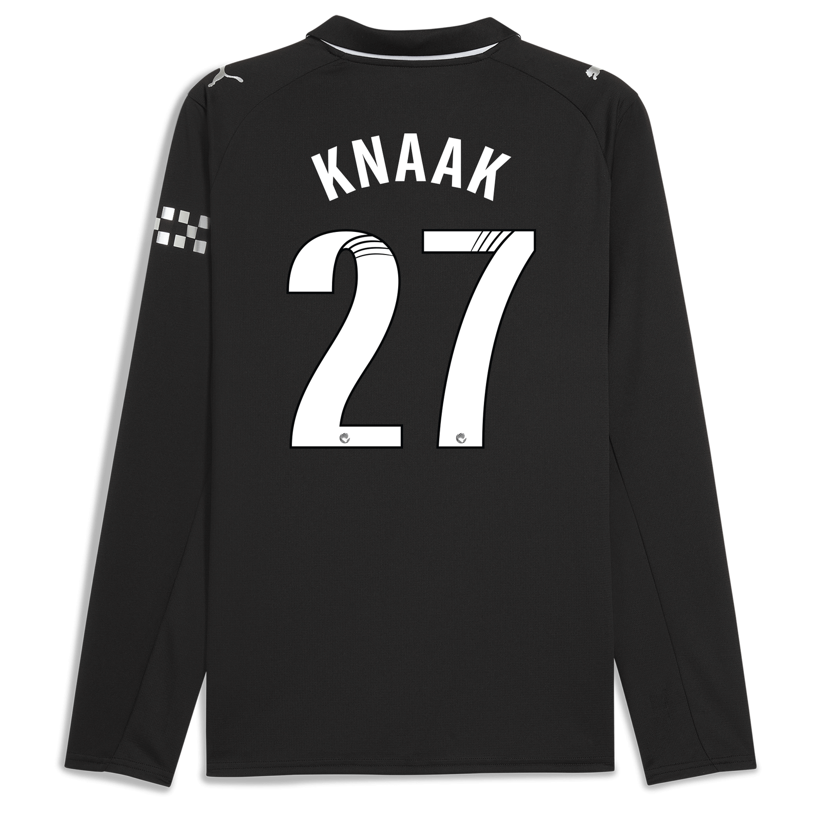 Manchester City Away Jersey 2025/26 Long Sleeve With KNAAK