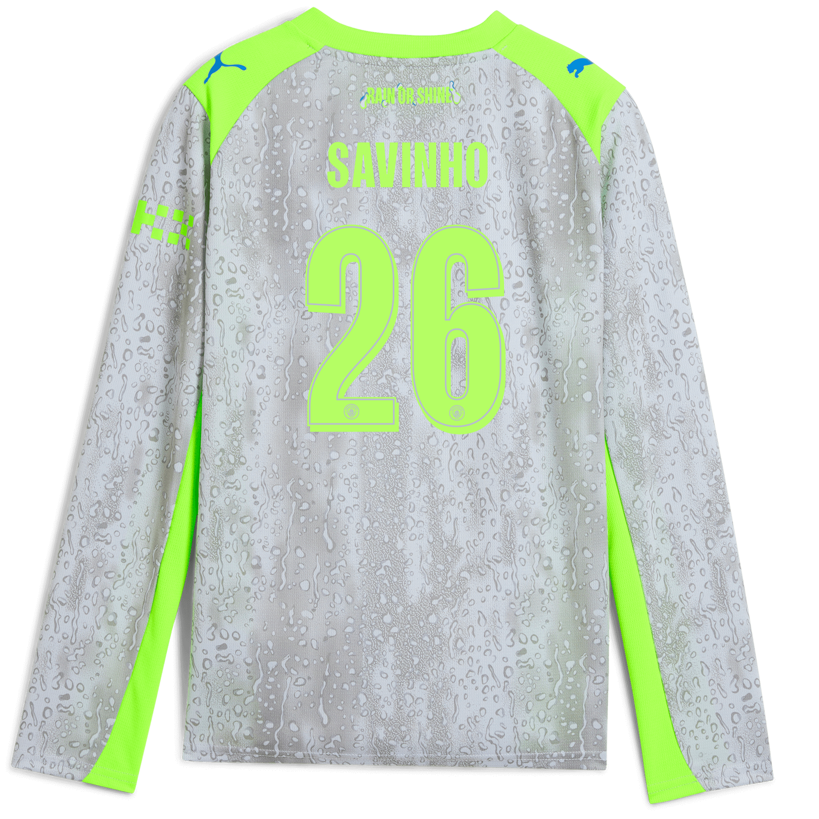 Kids' Manchester City Third Jersey 2025/26 Long Sleeve With