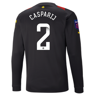 Manchester City Away Jersey 2022/23 long sleeve with CASPARIJ 2 printing