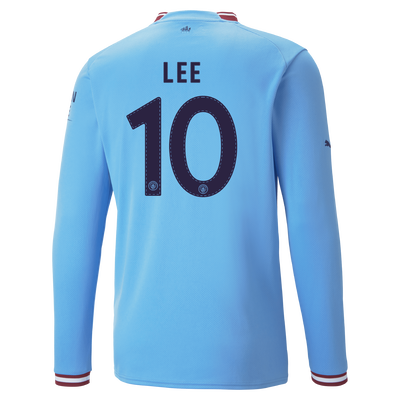 Manchester City Home Jersey 2022/23 long sleeve with LEE 10 printing