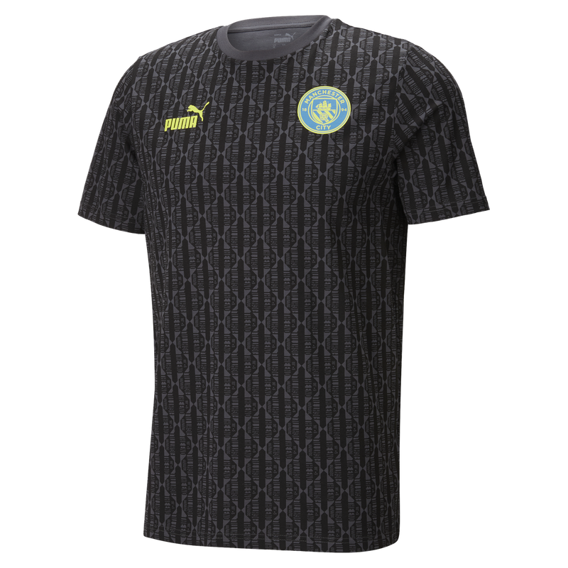Man City FtblCulture AOP Tee grey - Check out all Manchester City t-shirts online - Official Manchester City FC store