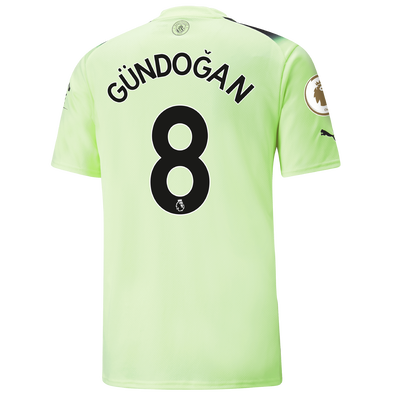 Manchester City Third Jersey 2022/23 with GÜNDOĞAN 8 printing