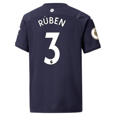 Kids Manchester City 3rd Shirt 21/22 with Rúben Dias printing