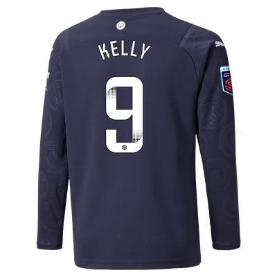 Kids Manchester City 3rd Shirt Long Sleeve 21/22 with Chloe Kelly printing
