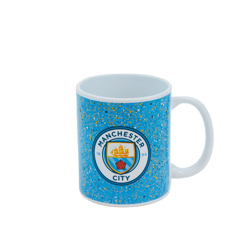 MCFC FW PAINT SPLATTERED MUG - blue