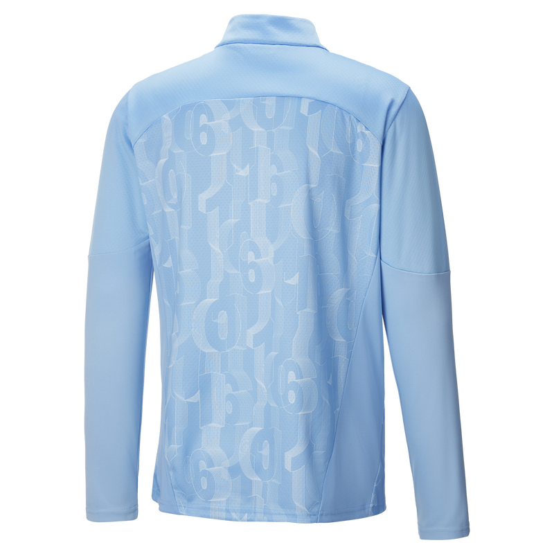 MCFC MW MENS PREMATCH 1/4 ZIP TOP - team light blue