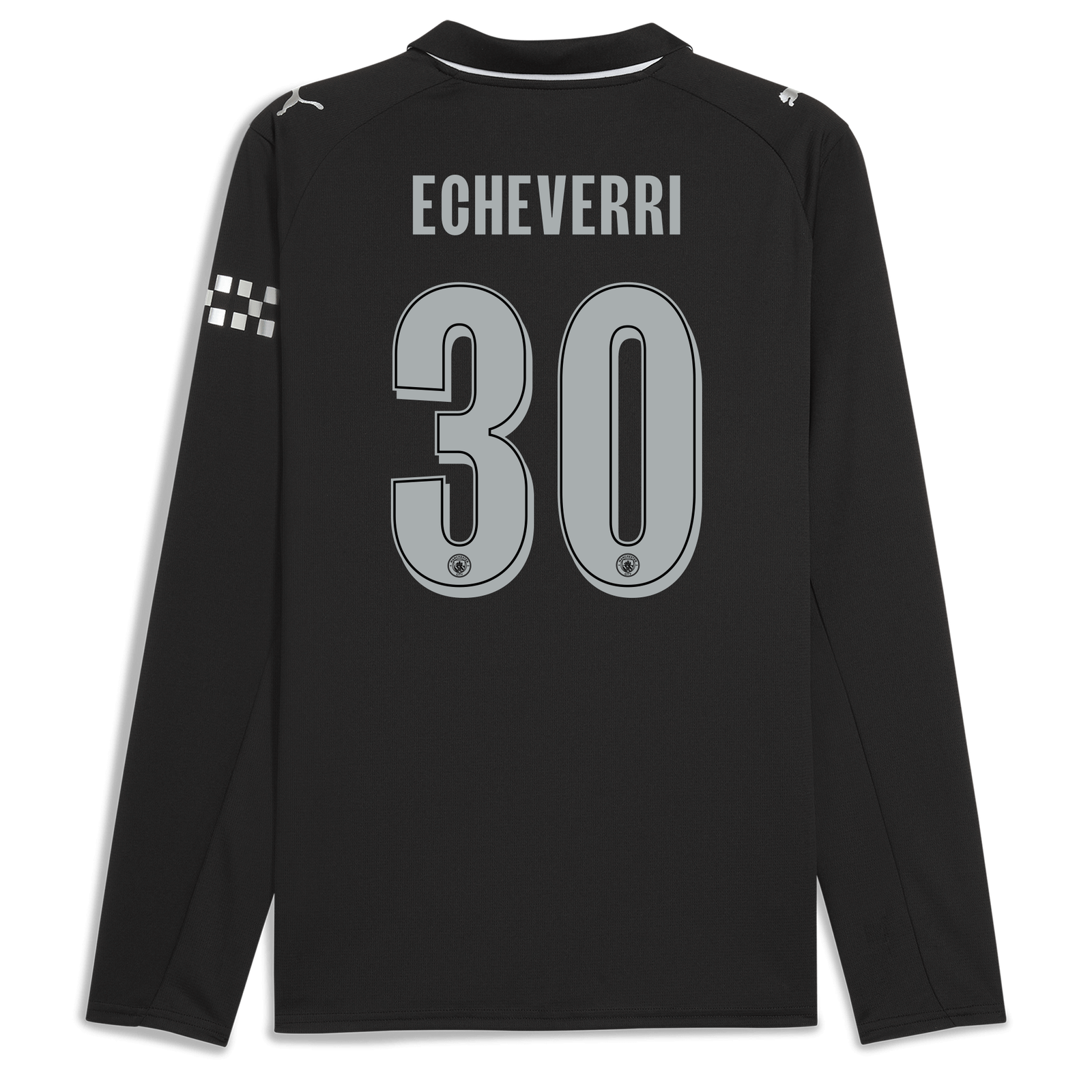 マンチェスター・シティ HAALAND 9 シャツ Mサイズ マンチェスター・シティ 2025/26 アウェイ 長袖 ECHEVERRI 30
