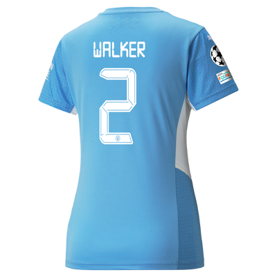 Womens Manchester City Home Shirt 21/22 with Kyle Walker printing