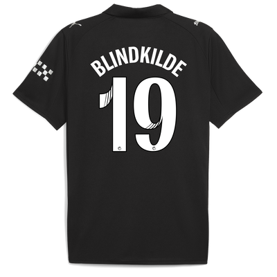 Manchester City Away Jersey 2025/26 With BLINDKILDE 19 Printing