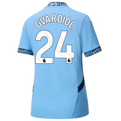 Women's Manchester City Home Jersey 2024/25 With GVARDIOL 24 Printing