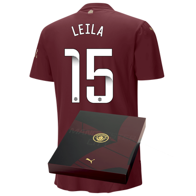 Manchester City Authentic Third Jersey 2024/25 with LEILA 15 printing in Gift Box