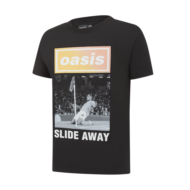 MCFC X OASIS SLIDE AWAY TSHIRT - black