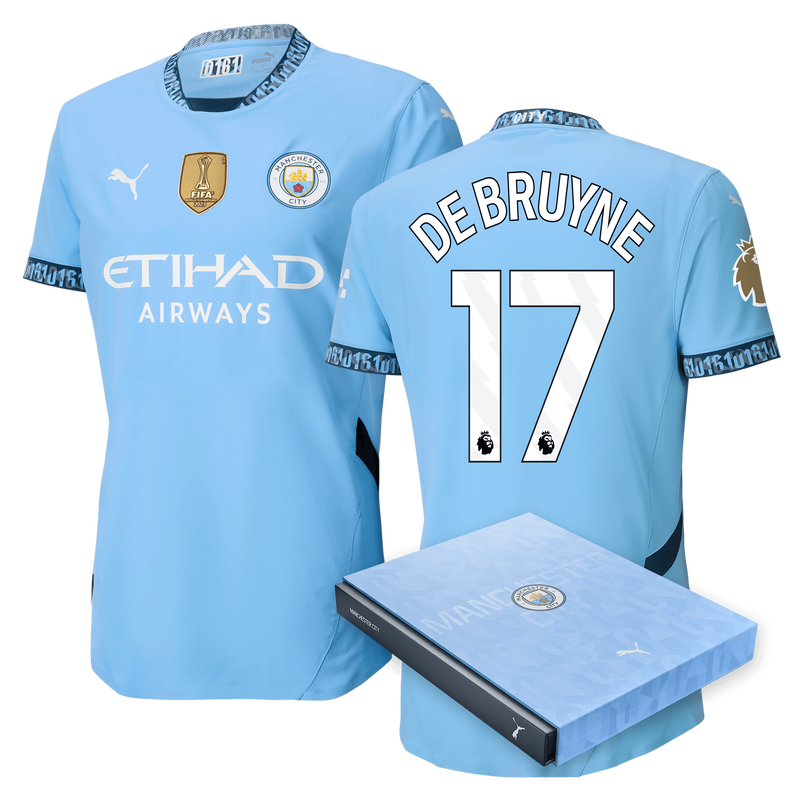 Manchester City Authentic Home Jersey 2024/25 with DE BRUYNE 17 
