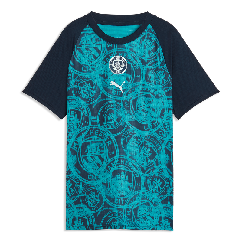 Women's Man City Pre-Match Jersey deep navy-tropical blue - Check out all Manchester City t-shirts online - Official Manchester City FC store